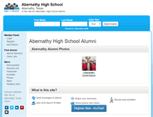 Tablet Screenshot of abernathyhighschool.com